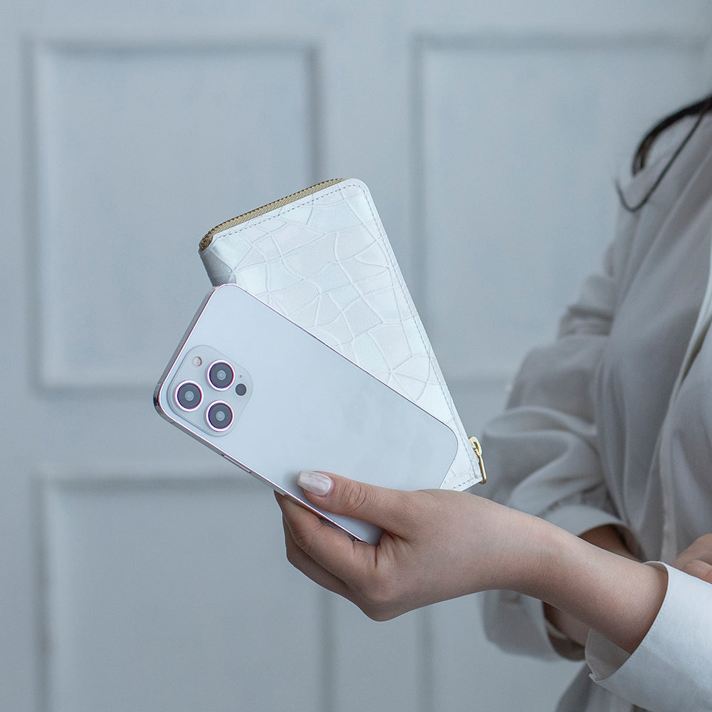 パールレザー - 小さい長財布