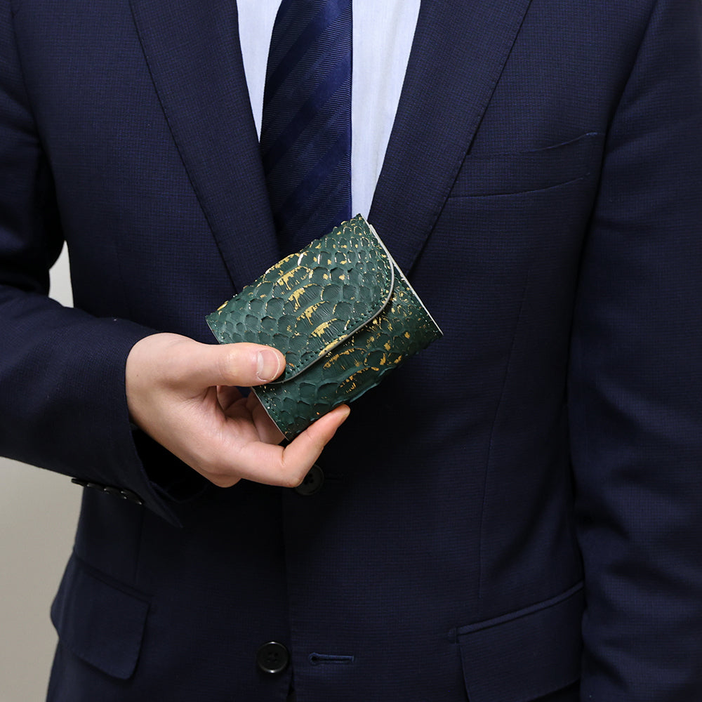 箔パイソン - ミニ財布