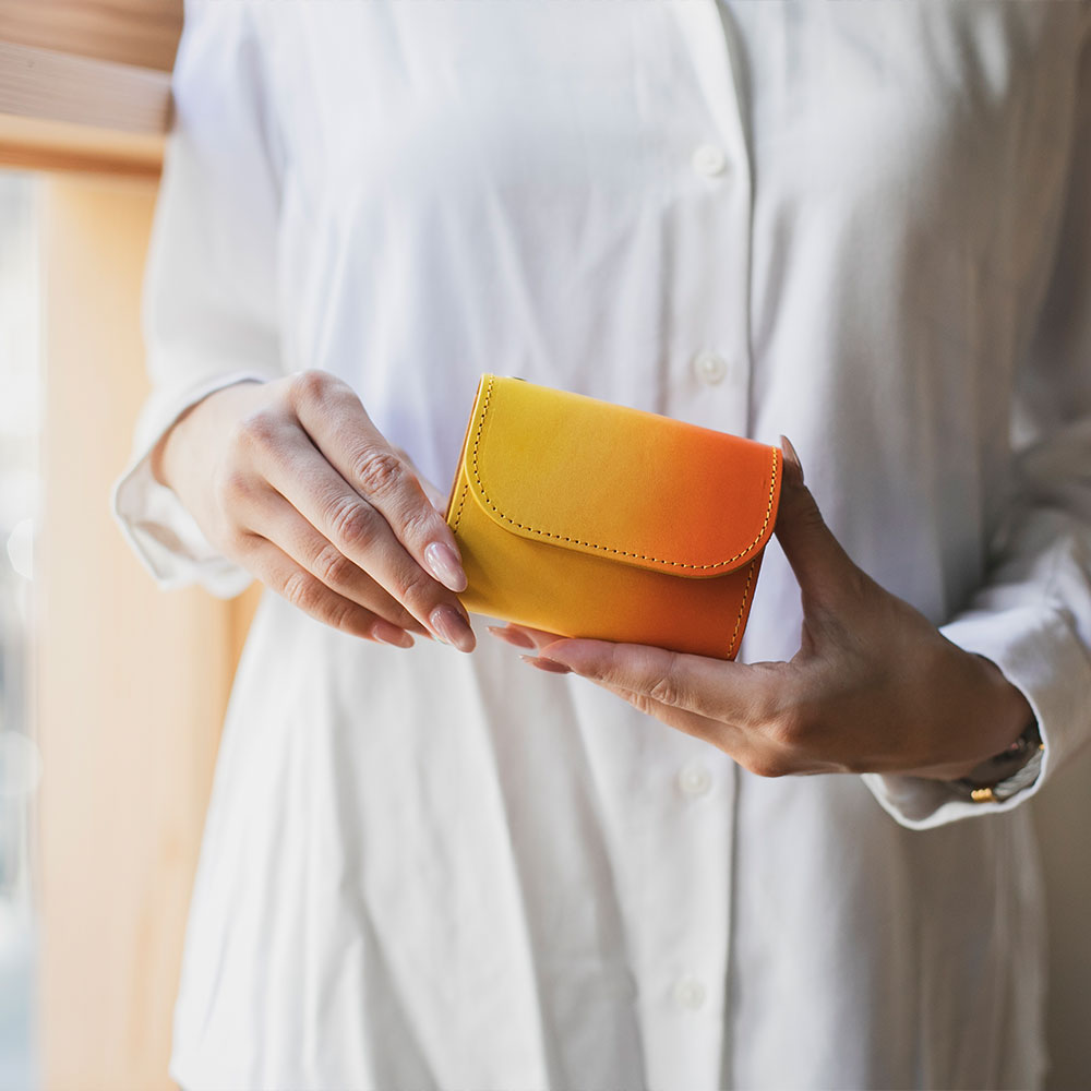 ぼかし染め - ミニ財布