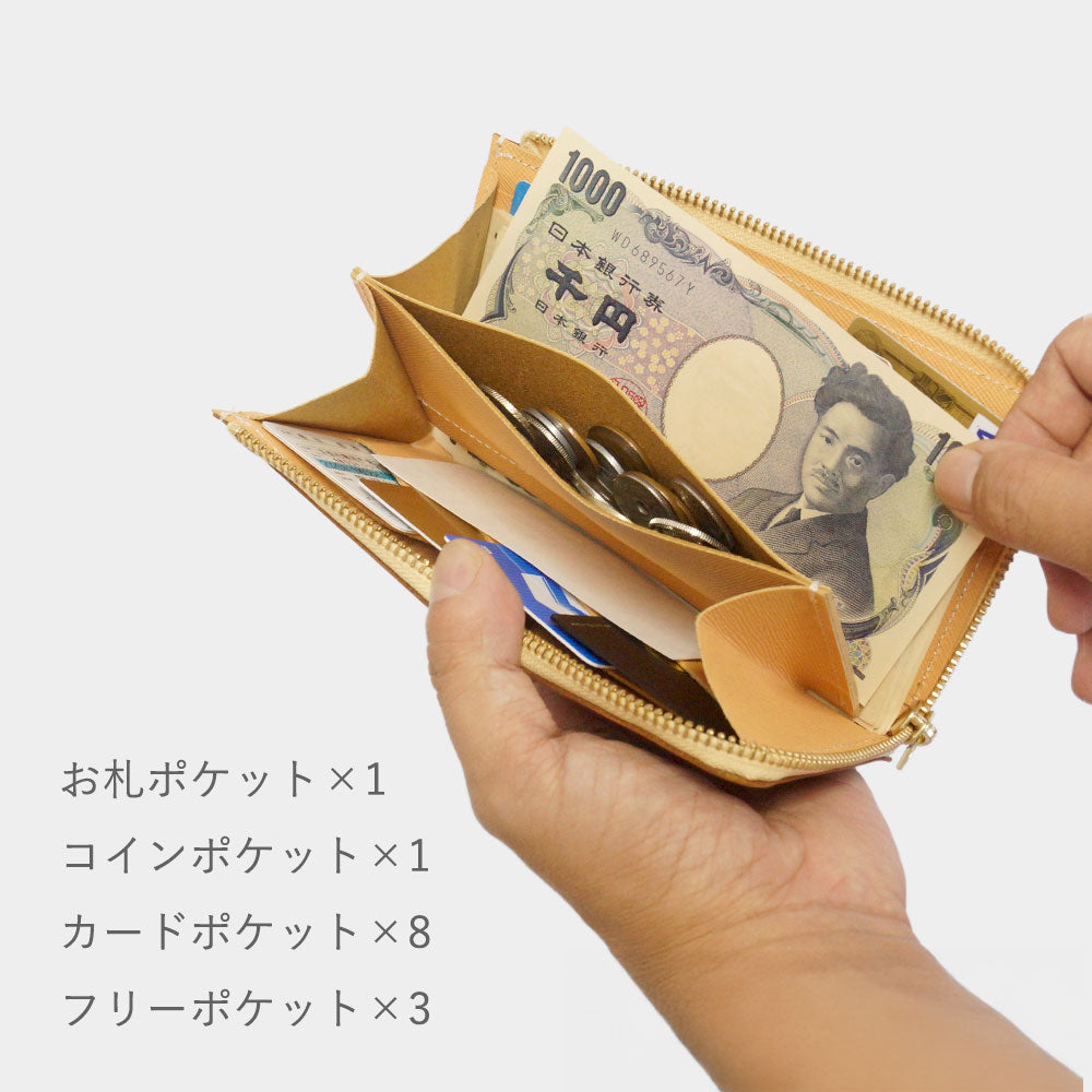 都レザー - 小さい長財布